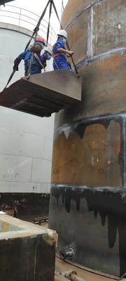 广东惠州硫酸储罐焊缝无损探伤现场检测案例